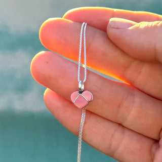 RTS ★ Pink Shell So Teeny Heart Necklace