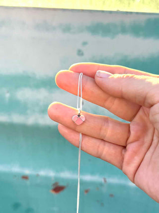 RTS ★ Pink Shell So Teeny Heart Necklace