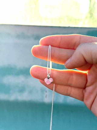 RTS ★ Pink Shell So Teeny Heart Necklace
