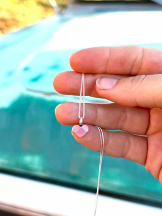 RTS ★ Pink Shell So Teeny Heart Necklace