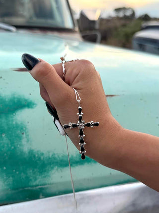 RTS ★ Not Your Average Cross Necklace ★ Black Onyx