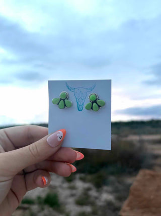 RTS ★ Fleur Green Studs