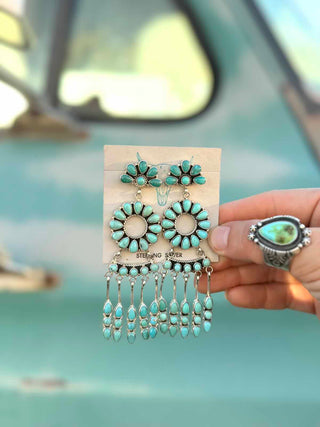 RTS ★ I Cry Only In Turquoise Earrings