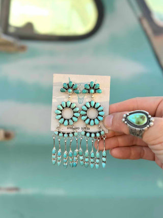 RTS ★ I Cry Only In Turquoise Earrings