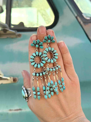 RTS ★ I Cry Only In Turquoise Earrings