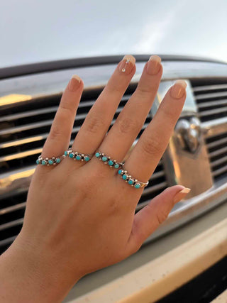 RTS ★ Badass Four Stone Zuni Stacker Ring