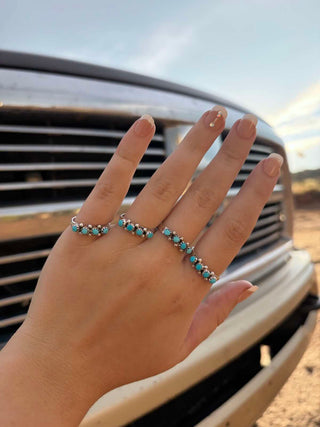 RTS ★ Badass Four Stone Zuni Stacker Ring