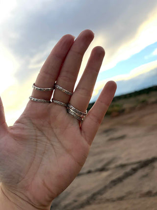 RTS ★ Badass Four Stone Zuni Stacker Ring