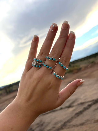 RTS ★ Badass Four Stone Zuni Stacker Ring
