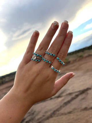 RTS ★ Badass Four Stone Zuni Stacker Ring
