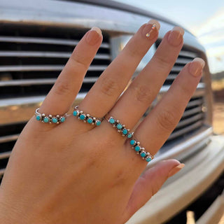 RTS ★ Badass Four Stone Zuni Stacker Ring
