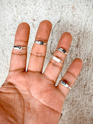 Tiny Horizontal Bar Stacker Ring