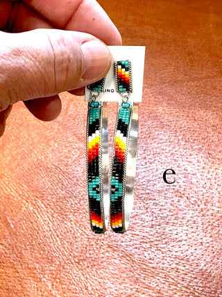 RTS ★ Large Beaded Hoop Earrings