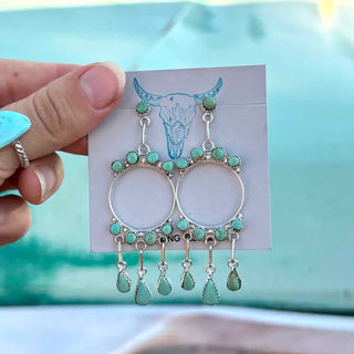 RTS ★ Come To Light Earrings ★ Green Turquoise