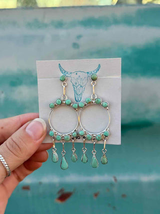 RTS ★ Come To Light Earrings ★ Green Turquoise