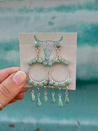 RTS ★ Come To Light Earrings ★ Green Turquoise