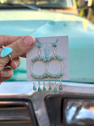 RTS ★ Come To Light Earrings ★ Green Turquoise