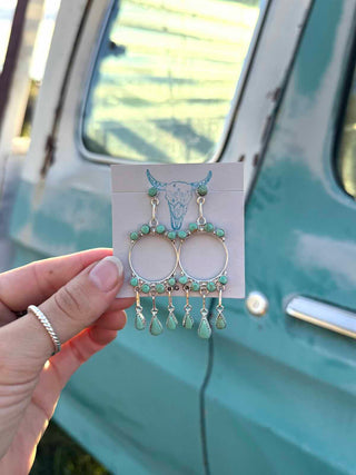 RTS ★ Come To Light Earrings ★ Green Turquoise