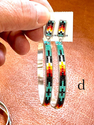 RTS ★ Large Beaded Hoop Earrings