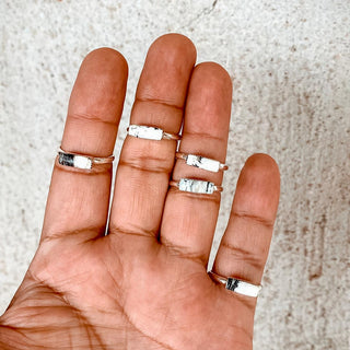 Tiny Horizontal Bar Stacker Ring