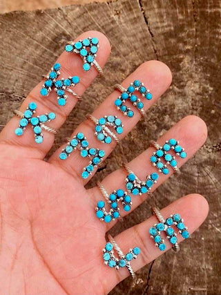 Mini Porter Ring Letters A-M