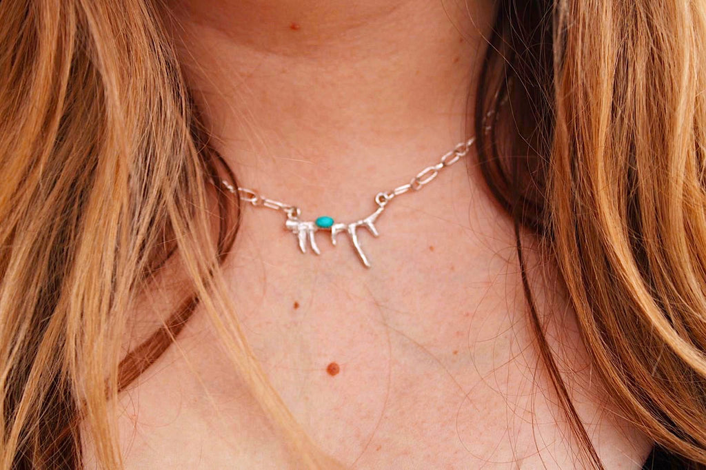 Antler Turquoise Necklace
