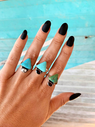 Triangle + Stone Ring