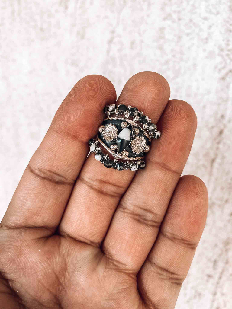 Curve Stacker Ring ★ WHITE BUFFALO