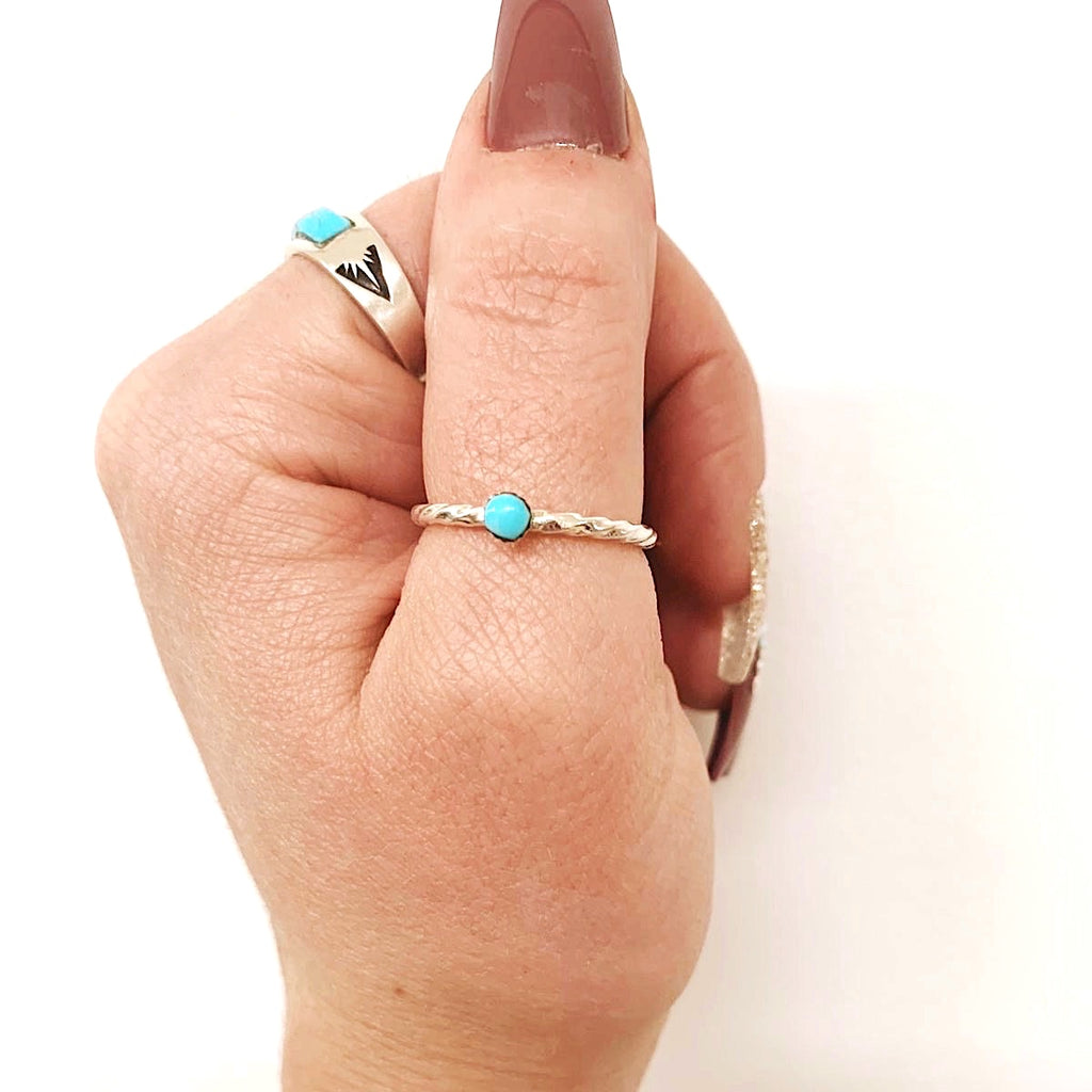*TEENY* Turquoise Stacker