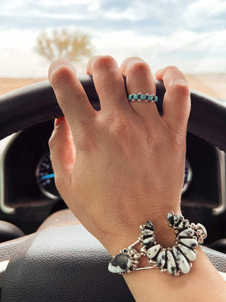 Five Square Stacker Ring