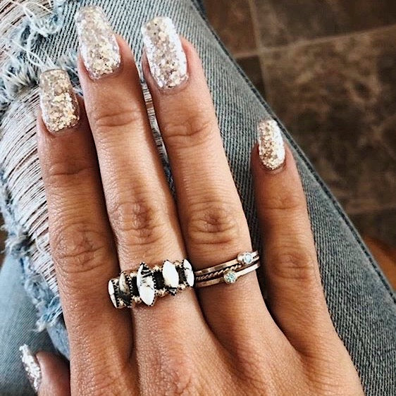 The *5 STONE* Marquise Ring ♢ WHITE BUFFALO