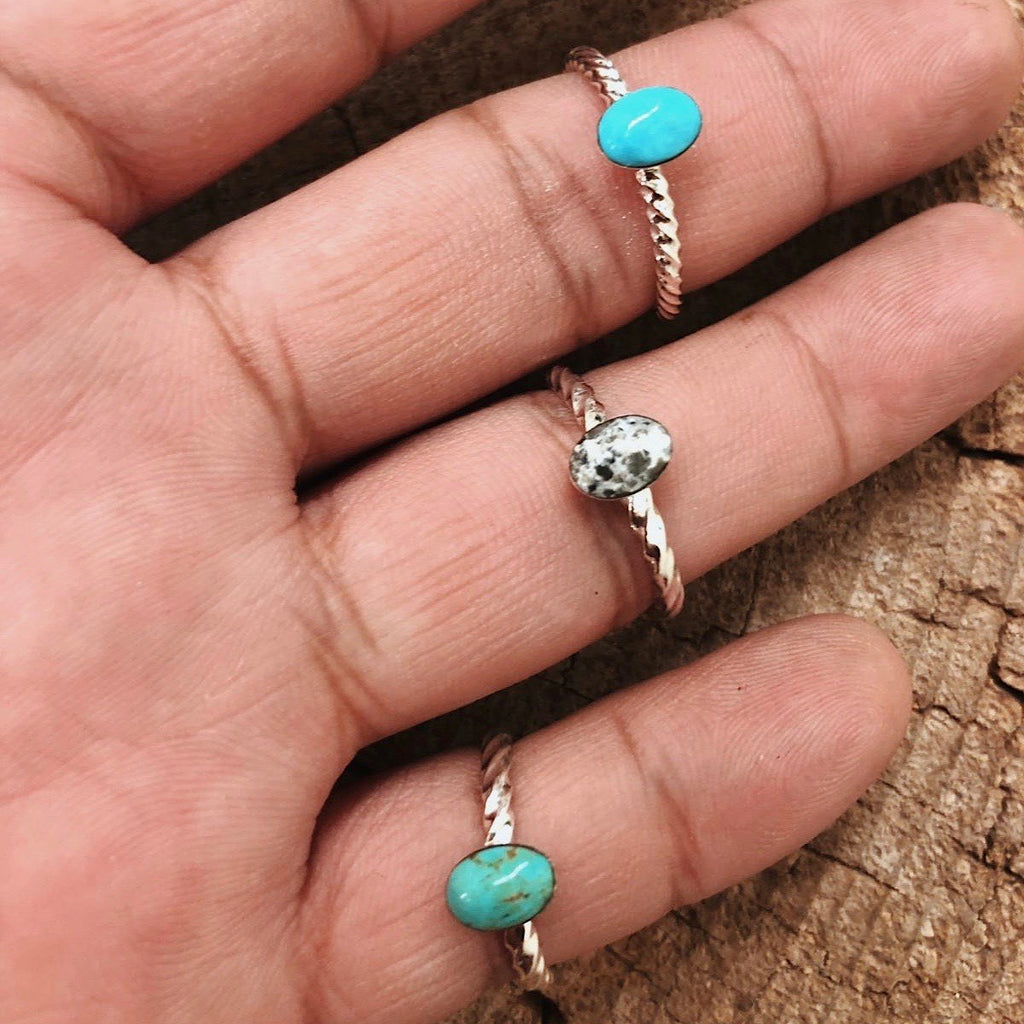 Oval Stacker Ring – Turquoise Tuesday