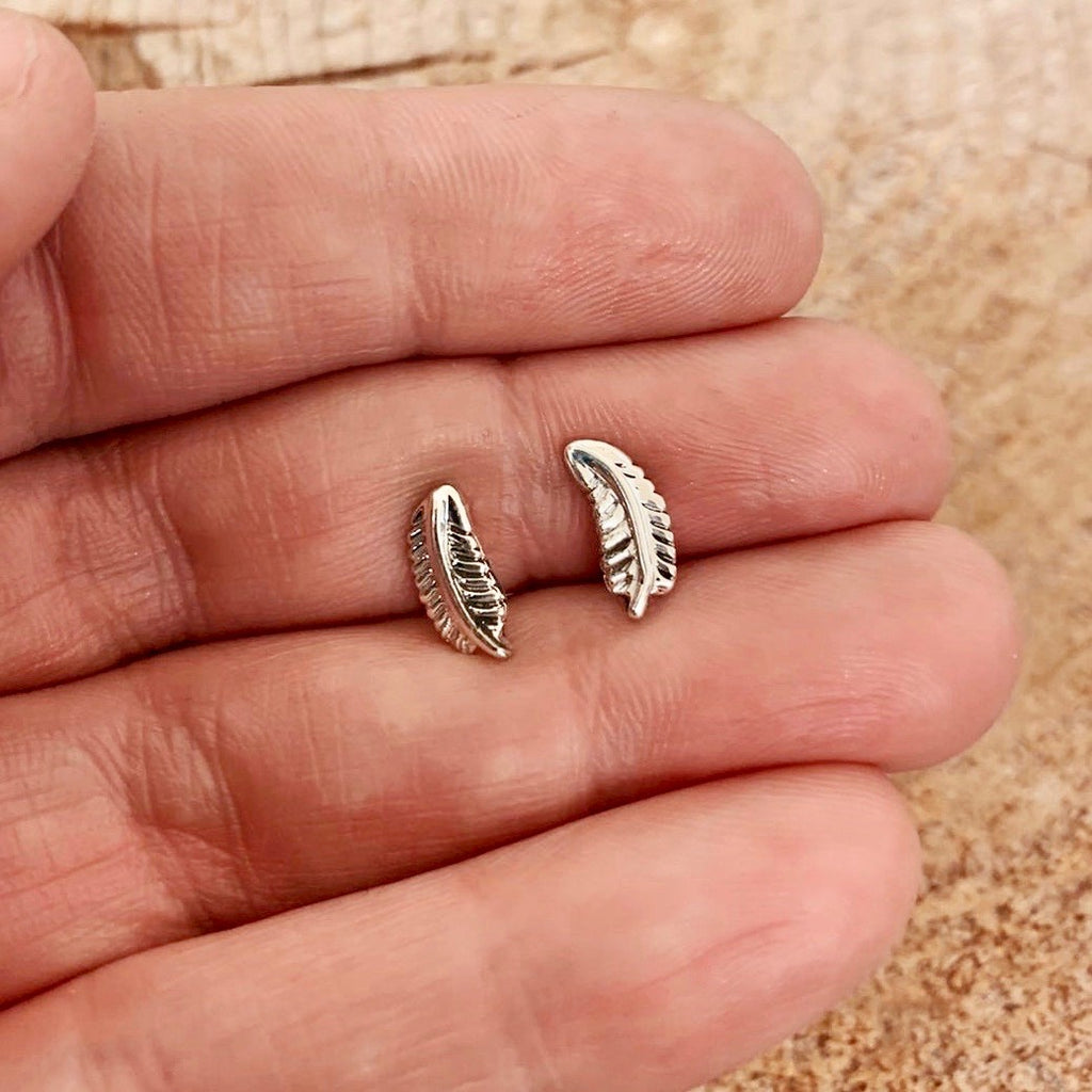 RTS ★ Sterling FEATHER Stud Earrings