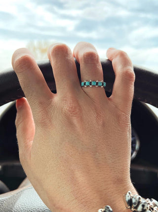 Five Square Stacker Ring