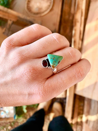 Triangle + Stone Ring