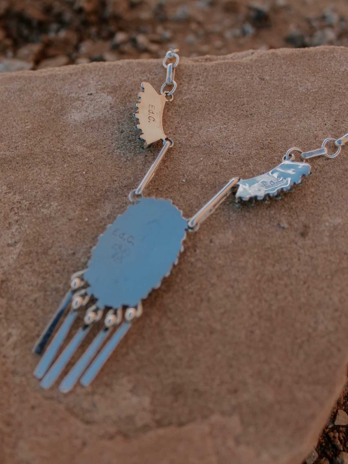 RTS ☆ Zuni Needlepoint Cluster Necklace – Turquoise Tuesday