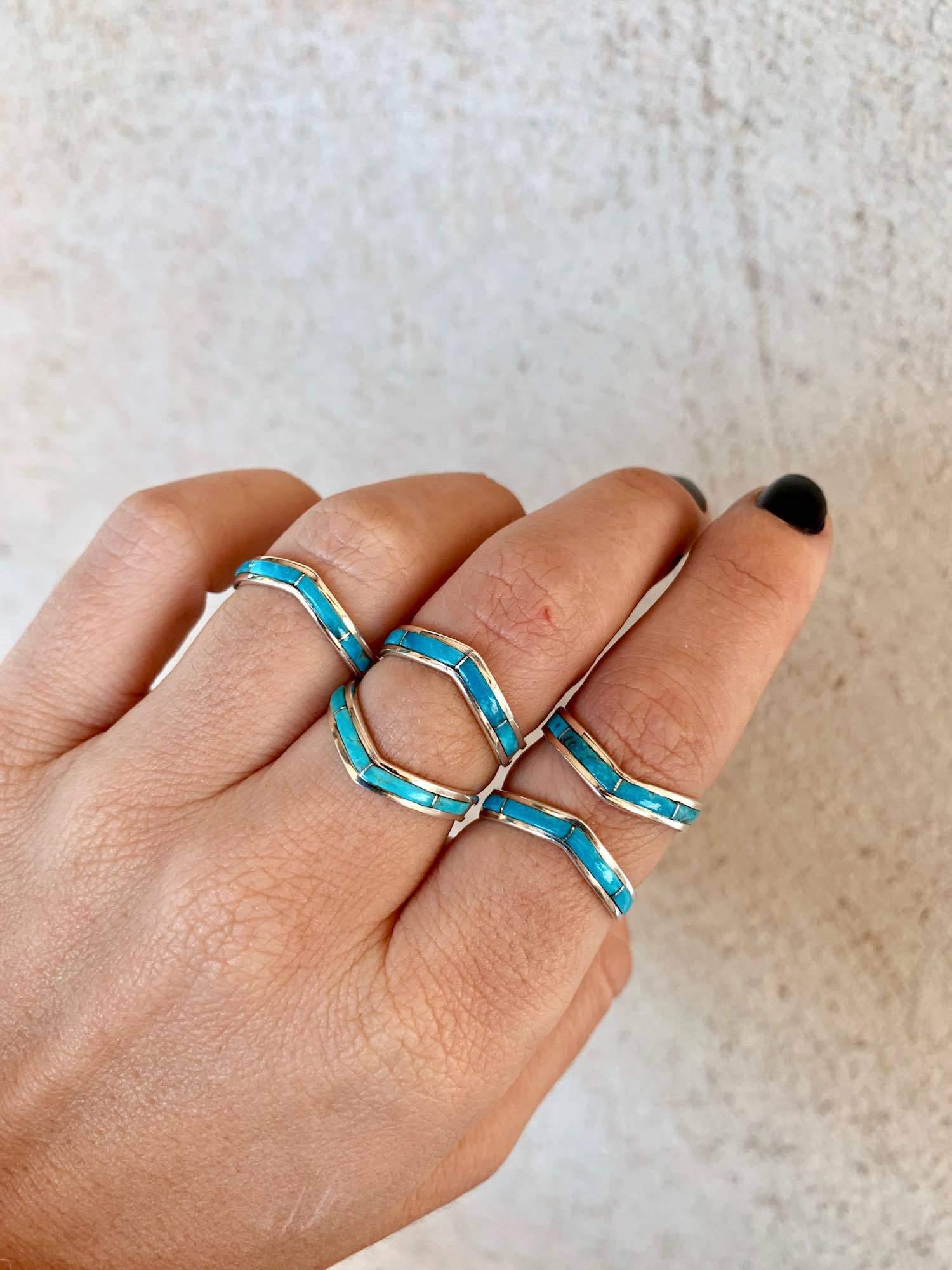 RTS ☆ Blue Chevron Stacker – Turquoise Tuesday