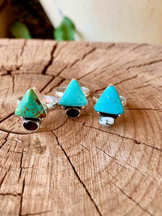 Triangle + Stone Ring