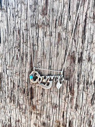 Cowgirl Script Necklace