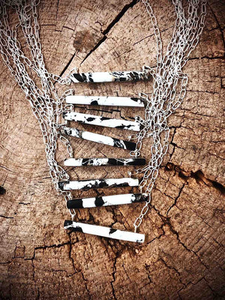 RTS ★ Slim Bar White Buffalo Necklace