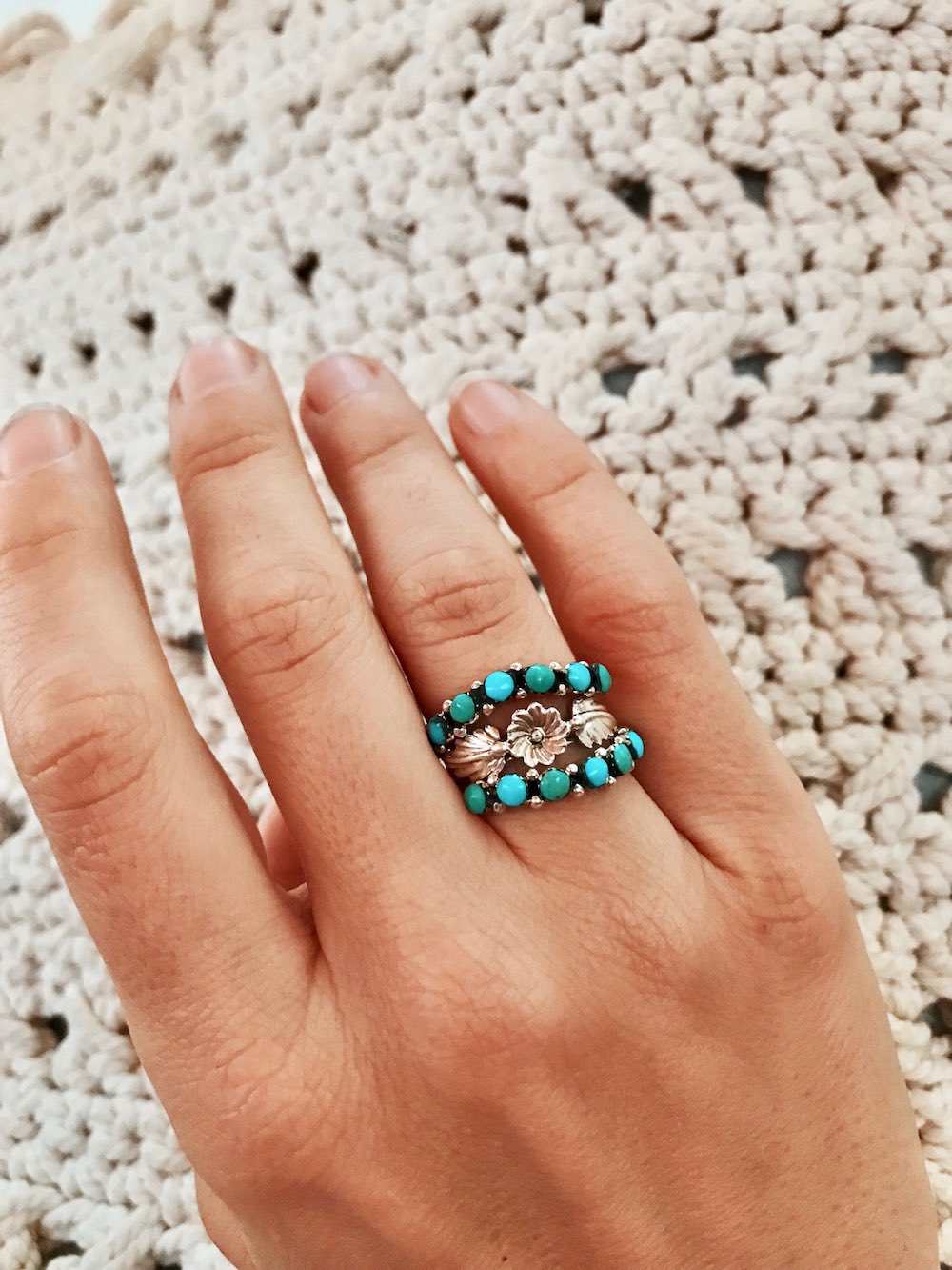 Curve Stacker Ring – Turquoise Tuesday - Main Image