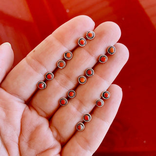 RTS ★ Mini Red Coral Studs