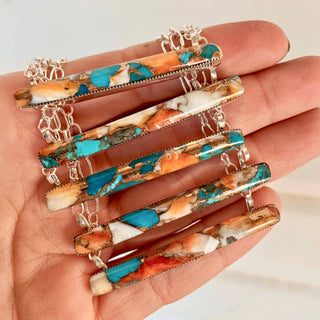 RTS ★ Slim Bar Spiny Mix Necklace