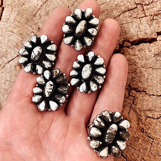 RTS ★ White Buffalo Cluster Perfection Ring
