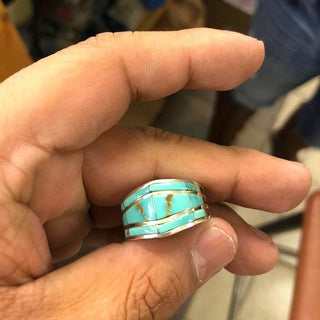 RTS ★ INLAY Cuff RING ★ Green