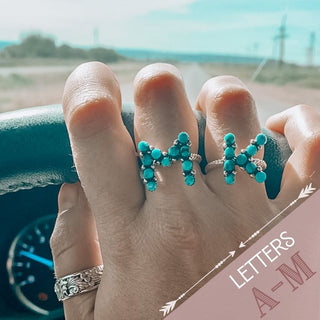 Mini Porter Ring Letters A-M