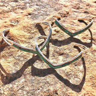 RTS ★ New Chevron Cuff ★ Ceremonial Green