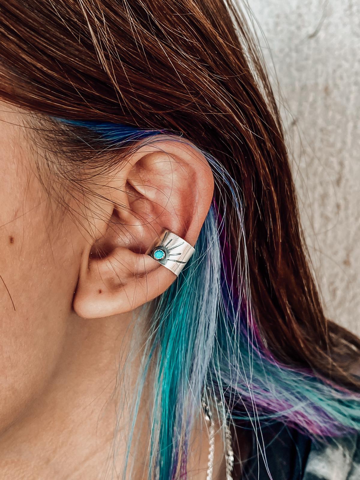 RTS ☆ Turquoise Ear Cuff – Turquoise Tuesday RTS ☆ Turquoise Ear Cuff – Turquoise Tuesday